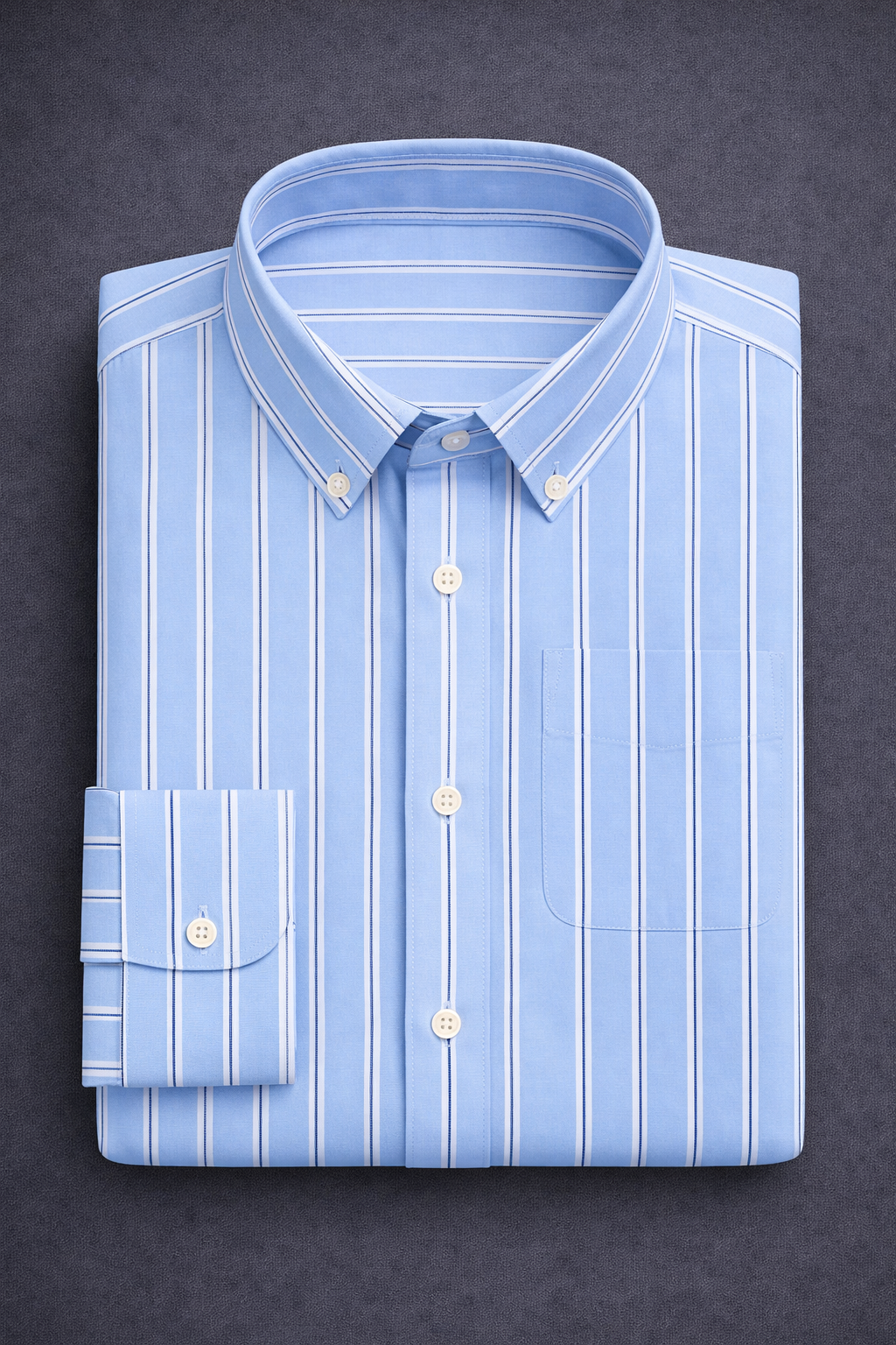 Sky Blue Pinstripe Formal Shirt