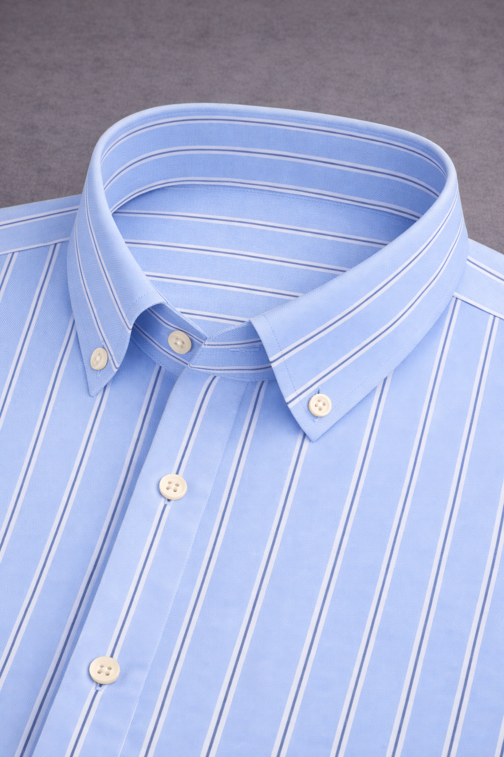 Sky Blue Pinstripe Formal Shirt - Image 2