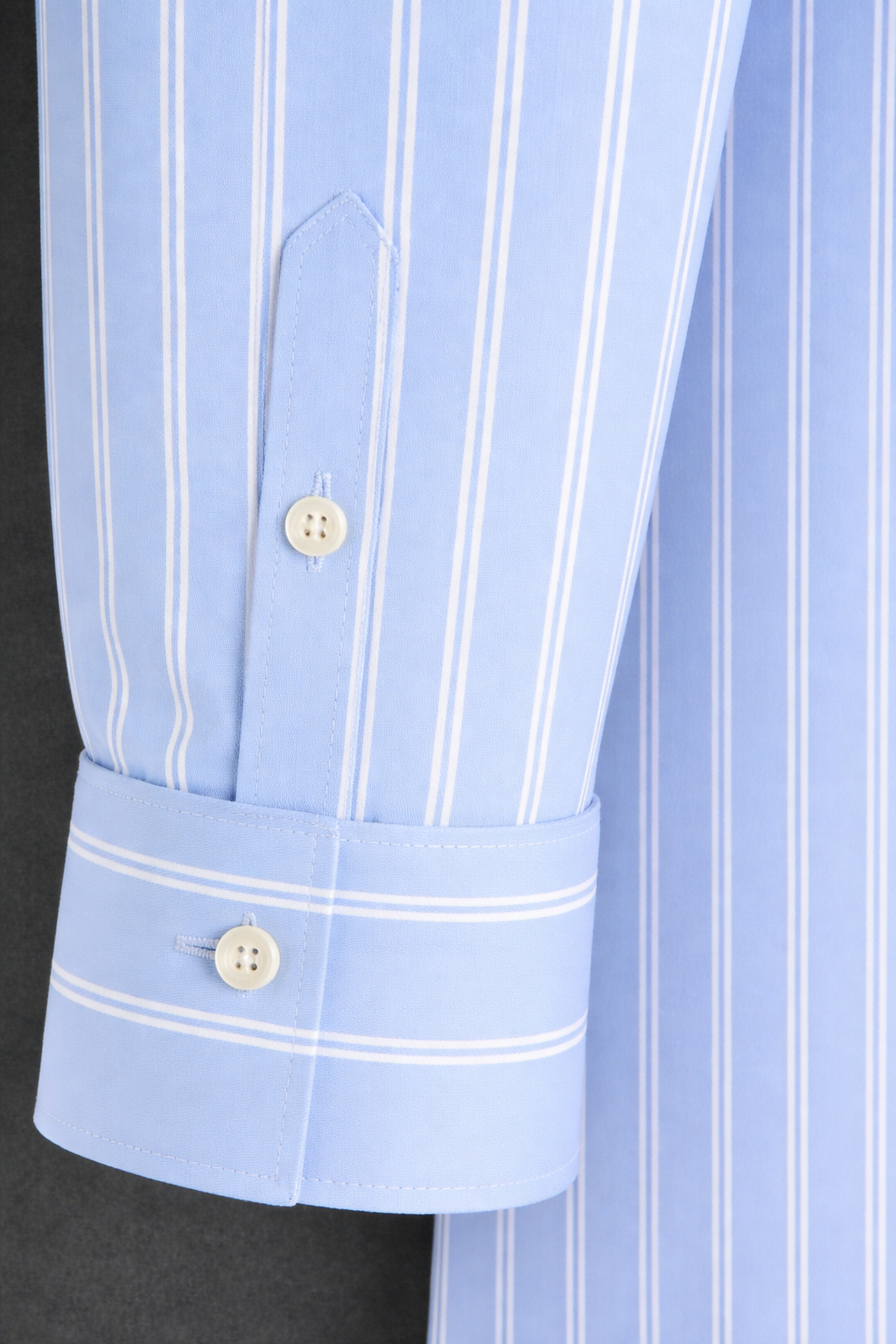 Sky Blue Pinstripe Formal Shirt - Image 3