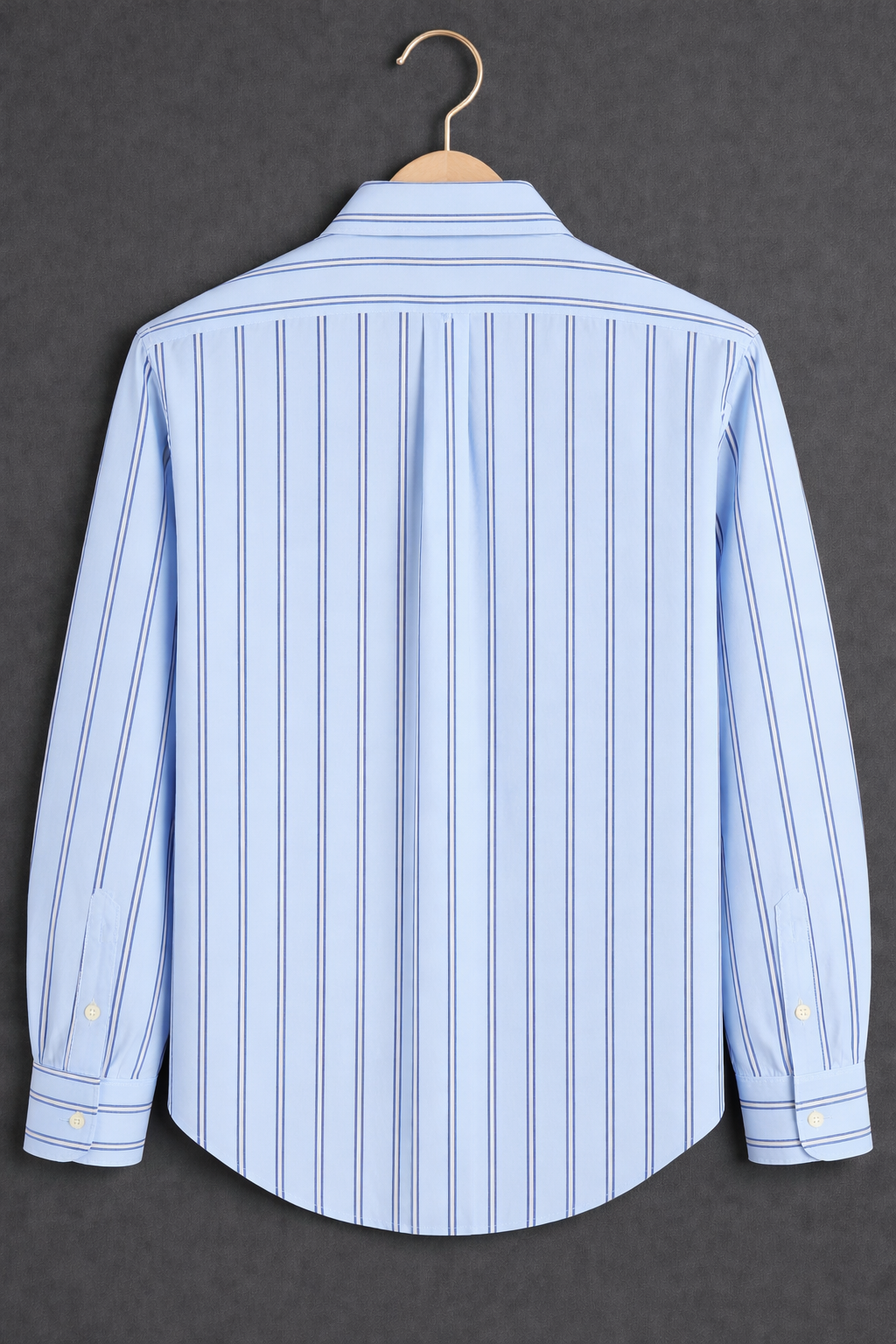 Sky Blue Pinstripe Formal Shirt - Image 6